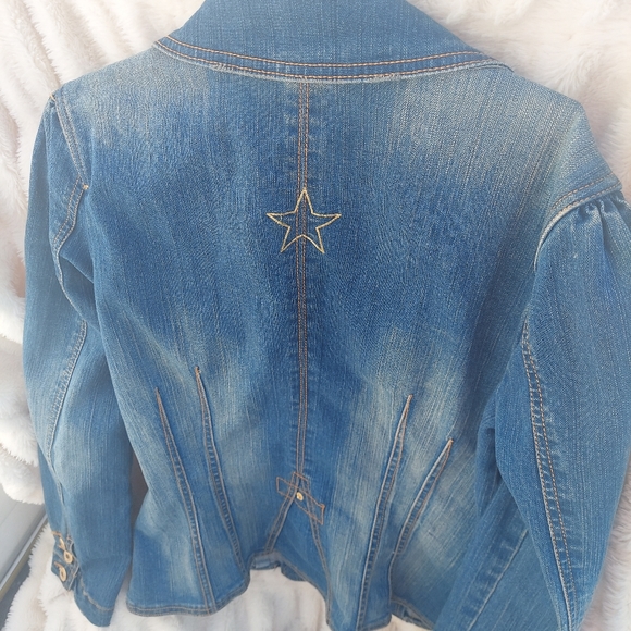 Jeanstar Vintage Distressed Jean Jacket - Picture 3 of 6